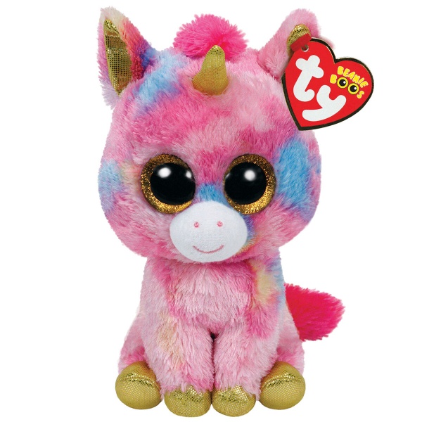 Jucarie Plus Ty Boos Fantezie Unicorn Multicolor Plus 15 Cm TY 36158